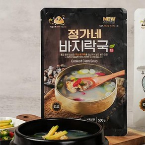 정가네 국내산 바지락국10팩(500gx10팩)부직포포장, 10개, 500g