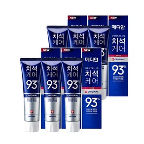 메디안 치석케어 오리지널 치약, 120g, 6개