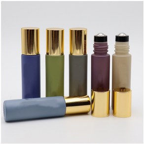 여행용 마사지 에센셜 오일 화장품 롤러볼 리필 용기 10ML 롤온 공병 H3, 네이비, 1개