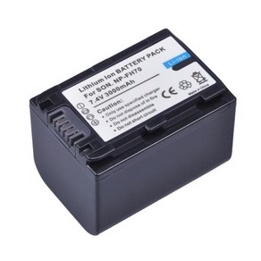 3000mAh NPFH70 NP FH70 소니 NPFH30 NPFH40 NPFH60 NPFH50 HDRXR 시리즈 HX200V DSLRA230, 1.1 Battey, 1개