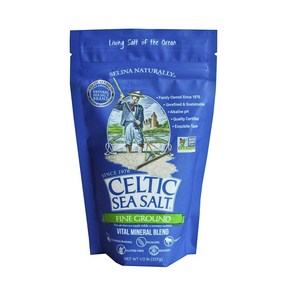 Celtic Sea Salt Fine Gound Resealable Bag 8 oz 셀틱 바다 소금 미세 분쇄 재봉인 가능 백 8온스, 1개, 226g