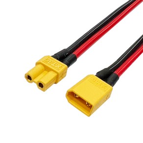 XT-30 커넥터 실리콘 케이블 (16AWG) 10cm 암 수