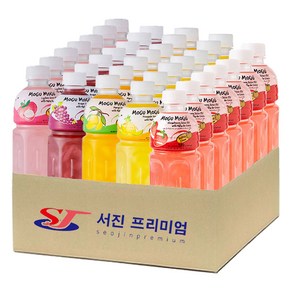 (서진프리미엄) 모구모구 5종혼합(리치+포도+망고+파인애플+딸기) 320mlx35ea, 320ml, 35개