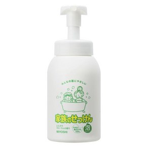 미요시 가족의 비누 거품 바디 솝 부드러운 플로럴향, 1개, 600ml