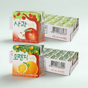 서울우유 사과나무 오렌지나무, 150ml, 48개