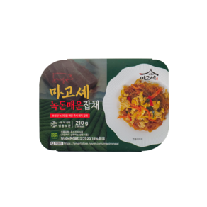 보성녹돈 마고셰매운잡채, 3개, 210g