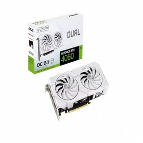 ASUS DUAL 지포스 RTX 4060 O8G EVO OC D6 8GB White 대원씨티에스