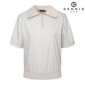 [DENNIS] 25SS신상 여성 럭스 모노 패턴 반팔카라티_NAQMLTS083