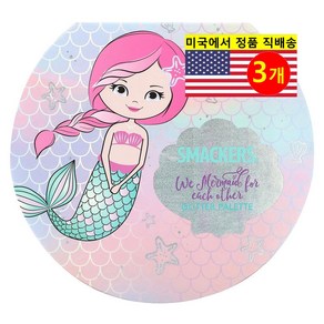 Lip Smacke 스파클 & 샤인 컬러 아이섀도우 팔레트, 머메이드 3.5g, 3개