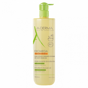 A-DERMA 아더마 엑소메가 컨트롤 에몰리언트 샤워 오일 750ml, 1개