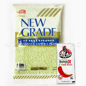 태국 그린 타피오카펄 그린사고 버블티 펄 green sago tapioca pearl worldfood(칠리10g묶음)