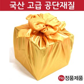 He 금색보자기 경옥고 보자기 공단 금사 황금 골드 공진단상자 청심환용 포장 선물용, 1장, 대