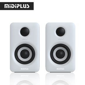 MiDiPLUS 3인치 블루투스 모니터 스피커, MI3 II, 화이트