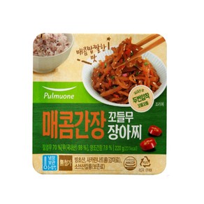 (냉장)[풀무원]매콤간장 꼬들무장아찌, 220g, 14개