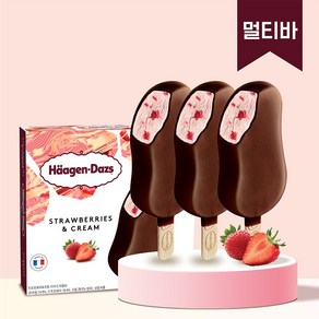 하겐다즈 아이스크림 멀티바_스트로베리앤크림, 1개, 240ml