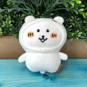 치이카와 모자를 쓴 농담곰 인형 키링 10cm, 1개