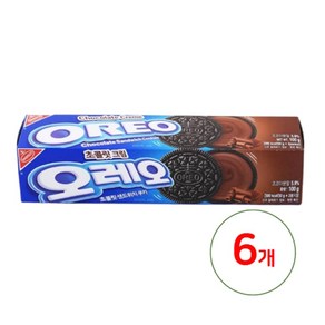 오레오 초코 크림 쿠키, 100g, 6개