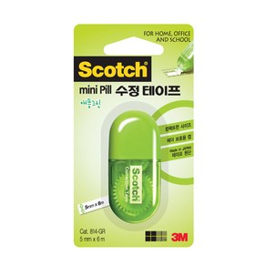 3M 스카치 수정 테이프 미니 필 디스펜서 리필 문구 사무 화이트 테이프, 04_미니필 수정 테이프 리필