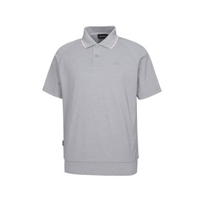 6층_와이드앵글_WMM24251MK_남성 CO RE:COTTON 블루종 폴로 티셔츠 M (멜란지그레이)