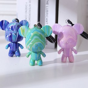 [당일출고] 푸어링 아트 인형 열쇠고리 키링 DIY 플로이드 아트토이
