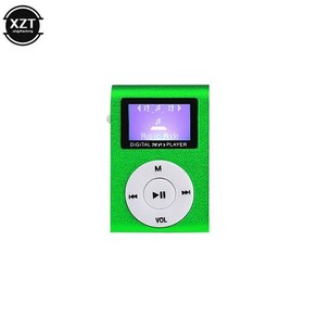 MP3 스크린 금속 클립 음악 플레이어 플매트 카펫 러그 가능 미니 휴대용 학생 워크맨 세 가지 재생 모드