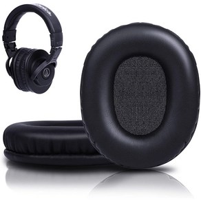 헤드폰액세서리 귀마개 부품 Audio-Technica ATH-M10 M20 M30 M40 M50X PRO5, 전용 이어패드(1쌍)+이어솜(1쌍), 오디오테크니카 ATH -M 시리즈 이어패드 풀세트, 1개