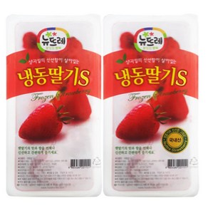 뉴뜨레 냉동 가당 딸기 슬라이스 중국산, 1개, 1kg