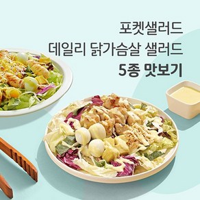 간편한 밀키트 데일리 닭가슴살 샐러드 5종 맛보기, 1개, 245g