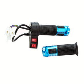 ebike스쿠터세발자전거용 3개의 속도 컨트롤러 및 정방향 역방향이 있는 24V36V48V64V72V96V 전기 자전거 스로틀, [03] blue, 1개