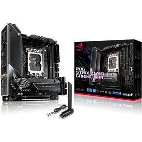 ASUS ROG Stix Z790I 게이밍 WiFi 6E A1700인텔 14호 13호 및 12호 미니 ITX 마더보드PCIE5.0 DDR5 101 전원 스테이지Thundebol, Z690WiFi 6E, 1개