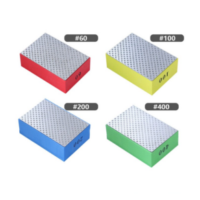 유리 대리석 연마 다이아몬드 사포 스펀지 블록 핸드샌딩기 4종 세트