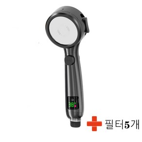 온도체크 LCD 샤워기 수압상승 욕실청소 샤워기 터치 스크린