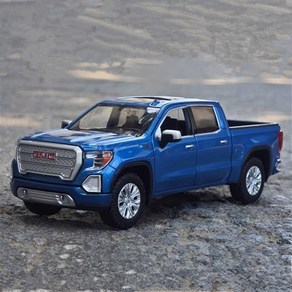 Motomax 127 GMC SIERRA 1500 픽업 합금 자동차 모델 다이캐스트 금속 장난감 오프로드 선물, [02] Blue, 한개옵션1