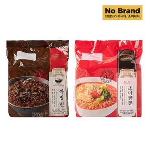 피코크 초마짬뽕 맛이 차이나 짜장면, 8개, 128g