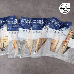 삼천포 맛집 숯불화덕 생선구이 5종 6팩 1.2kg 선물세트 (고등어 우럭 대구 옥돔 조기), 1세트, 2호