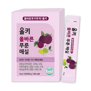 올키 올바른 푸룬매실 베리맛, 15g, 15개