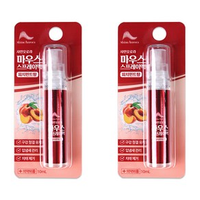 샤인오로라 마우스 스프레이액 피치민트향, 10ml, 2개