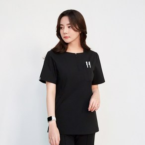[더유니폼랩] 스퀘어넥 병원유니폼 앞지퍼 스크럽복 병원복 수술복 간호유니폼 W202
