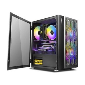 안텍 NX200M RGB MESH 강화유리 미니타워 케이스