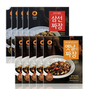 청정원 옛날짜장 180g 5개 + 청정원 삼선짜장 180g 5개, 10개