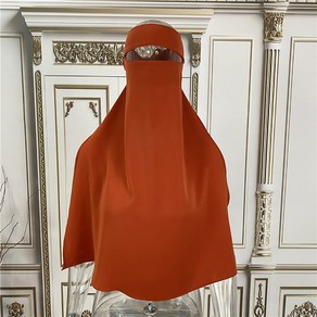 히잡 이슬람 무슬림 이란 인도 Niqab-단일 레이어 라마단 여성 Hijab Khimar Jilbab 베일 니캅 의류 이드기도