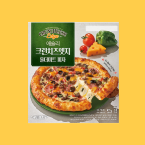 애슐리 크런치즈엣지 올더미트 피자 냉동, 435g, 1개