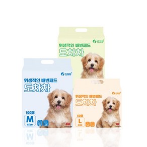 도차차 강아지 반려견 애견 배변패드 100g 50g 18g, 1팩, 100개입