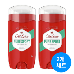 [미국현지배송]올드스파이스 데오드란트 퓨어 스포츠 하이 인듀어런스, 85g, 2개