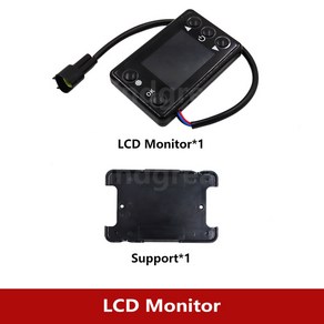 범용 LCD 모니터 스위치 원격 리모컨 액세서리 디젤 공기 무시동 히터 컨트롤러 키트 차량 트랙 보트용 12V 24V, [02] Display