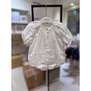 [압소바] 여름 40% /한여름 시원하게 입기 좋은 거즈 면 소재의 바디슈트 /5부 소매로 에어컨 트는 실내에서도 OK /앞면 전체 오픈으로 입고 벗기 쉽게*포폰거즈5부바디슈트*