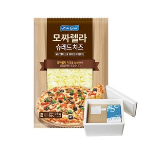 동서 리치골드 모짜렐라 슈레드 피자 치즈, 2.5kg, 1개