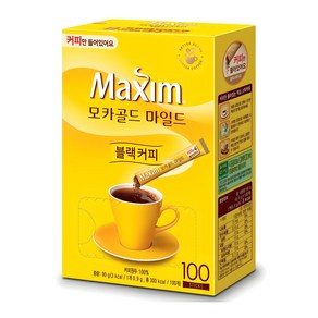 맥심 모카골드 마일드 블랙 커피믹스, 0.9g, 100개입, 1개