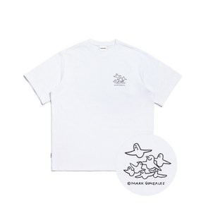 마크곤잘레스 ANGELS GRAPHIC T-SHIRT - WHITE Z242UST050010 558153