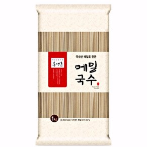 봉평촌 메밀국수 1kg (봉지형) 국내산 메밀 국수 여름철별미, 4개